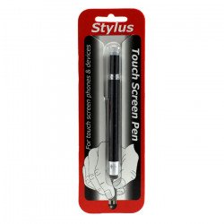 2 in 1 Mini Stylus Touch Pen with Mini Writing Pen (Black)